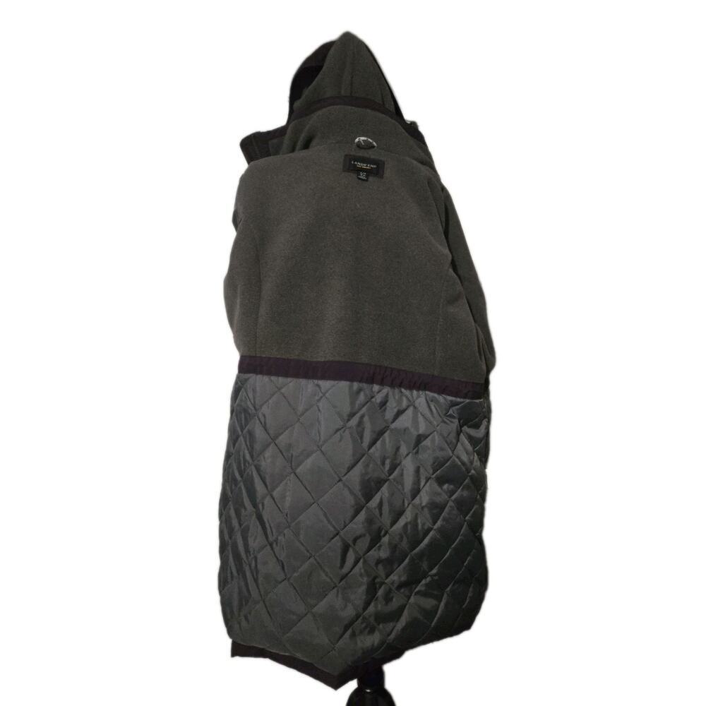 Lands' End Squall Breathable Waterproof Zip Parka Purple Hooded SZ L-Tall/14-16 - Picture 8 of 11